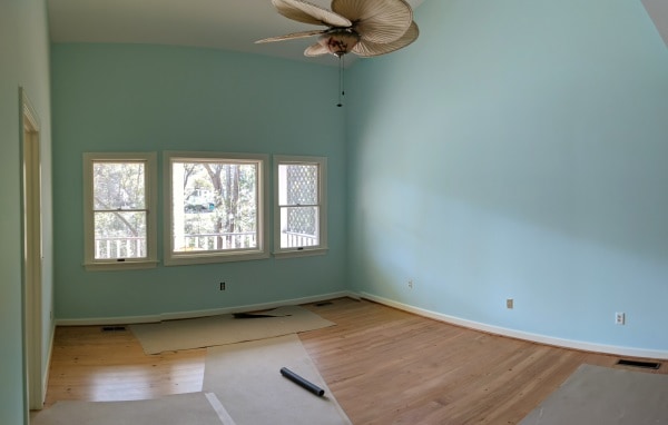 master bedroom after painting